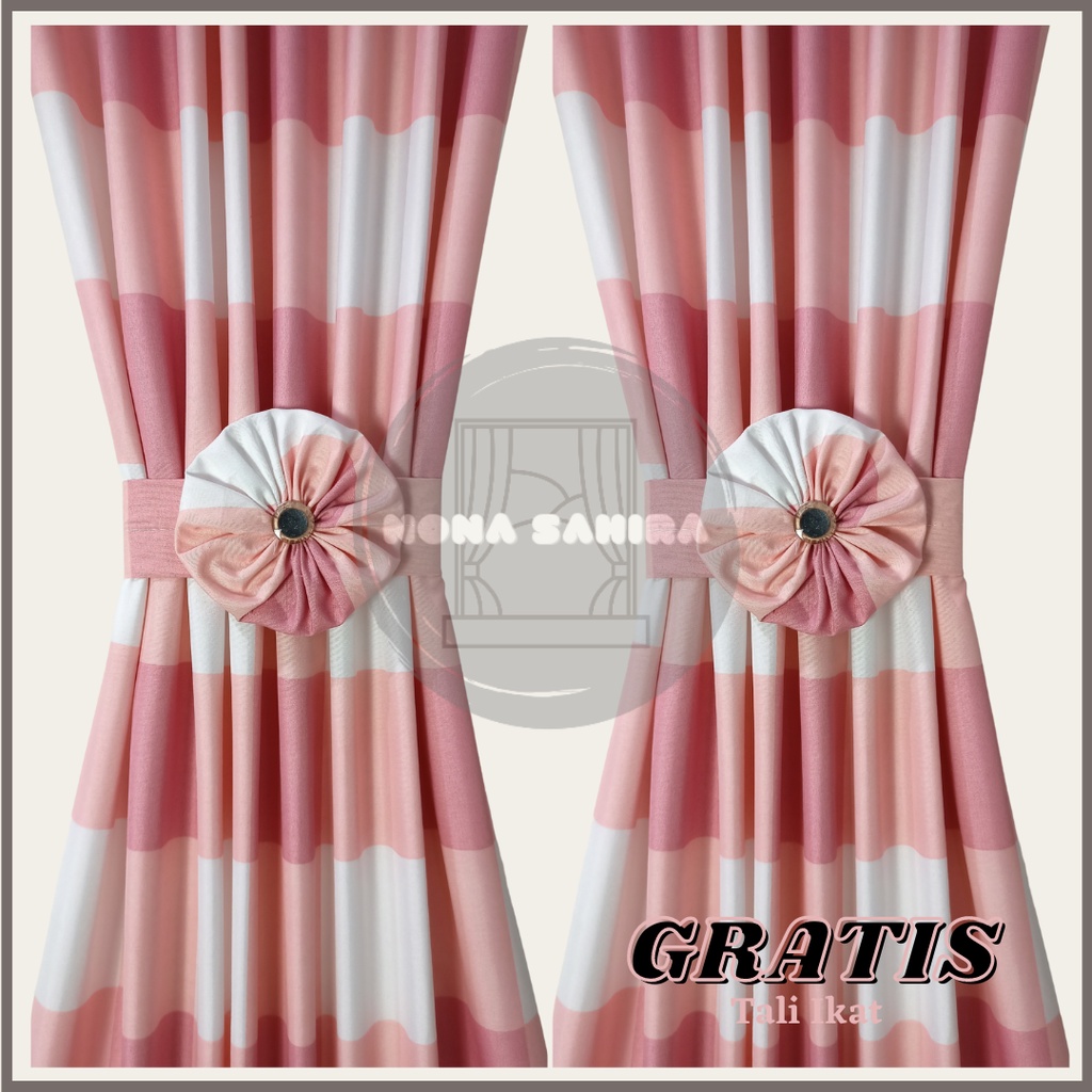 Gorden Spiral Kupu2 Jendela Minimalis Ikat Pita Murah