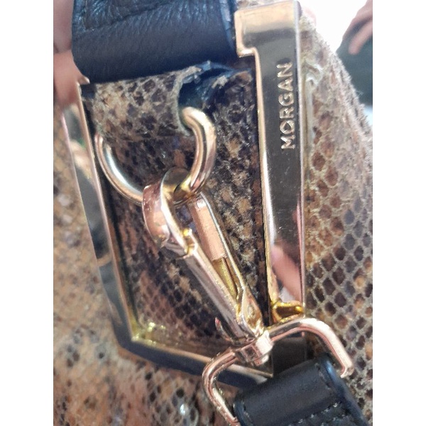 PL tas morgan kulit ular