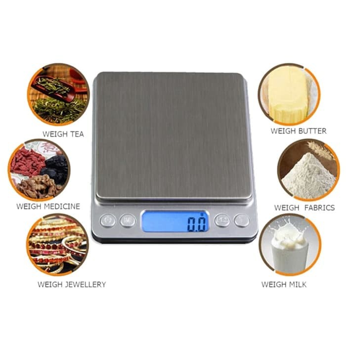 Timbangan Digital Digital Scale 0.1 - 1000 Gram Timbangan Kue Kopi Teh - Maks 0.5 Kg