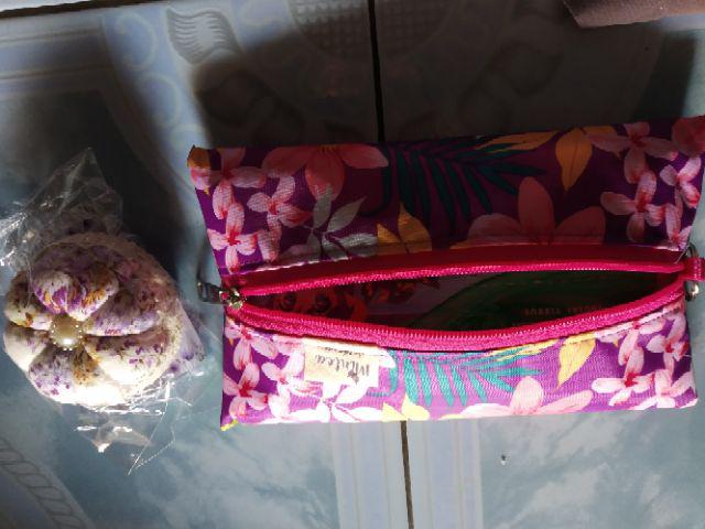 Tissue Travel Tempat Tisu Kecil Waterproof Resleting Pouch Makeup
