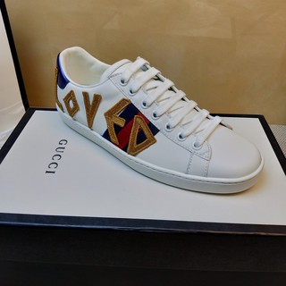 SEPATU GUCCI ACE LOVED WNAITA WHITE UA PK ORIGINAL MIRROR