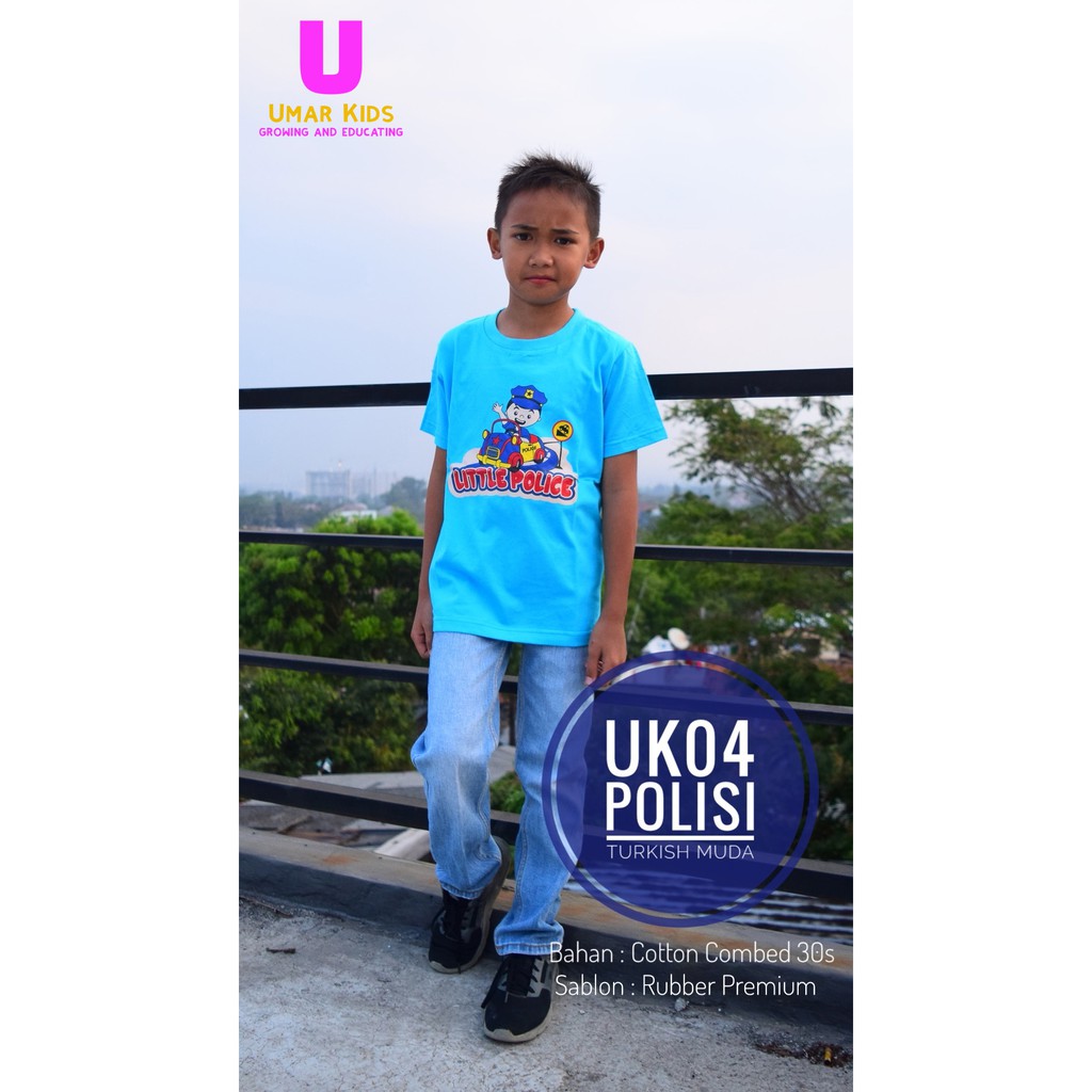 Kaos Anak Laki-laki polisi UK04