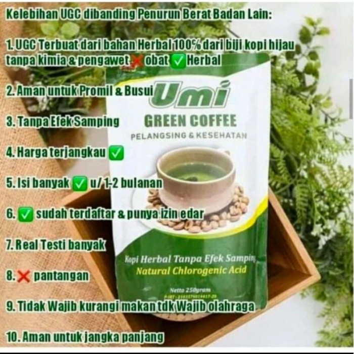 

UMI GREEN COFFEE / Kopi hijau ori