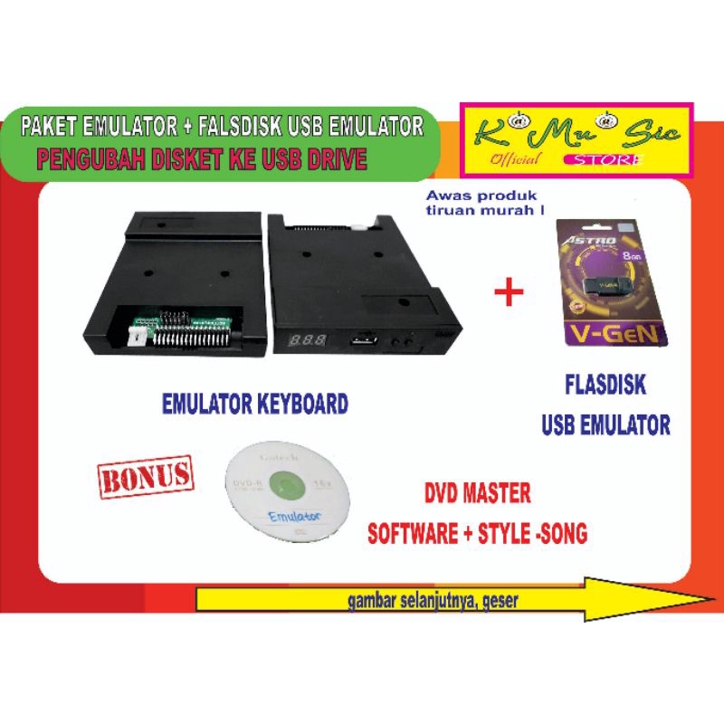 Anti ribet paket Emulator keyboard yamaha Korg Roland siap pakai