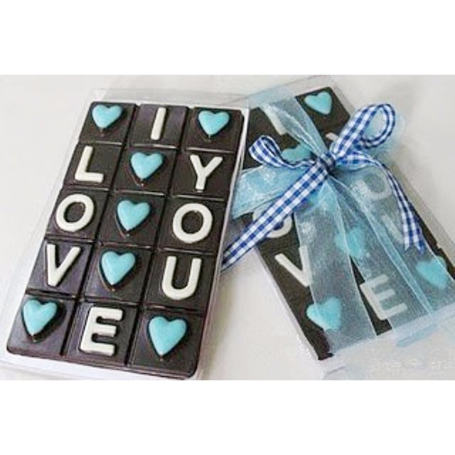 

(PROMO) (PROMO) COKLAT VALENTINE I LOVE YOU BLUE SIZE 19 X 11 CM ( AL )