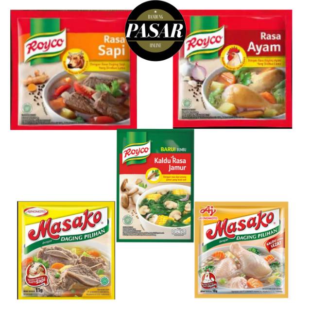 

BDG ROYCO AYAM / SAPI / ROYCO JAMUR / MASAKO AYAM DAN SAPI