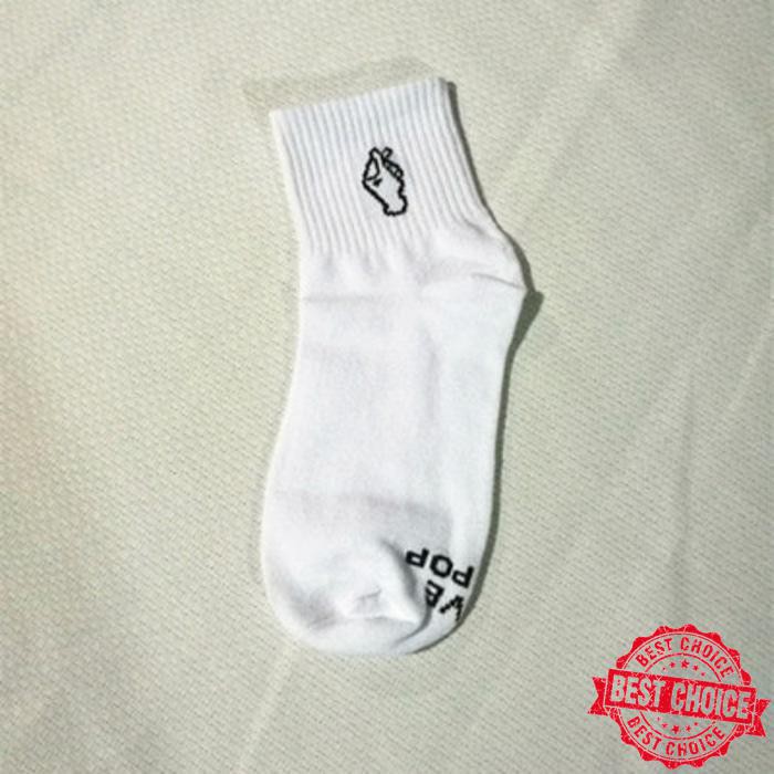 Promo Kaos kaki fashion stylish simple korea finger heart Bahan kain katun Murmer