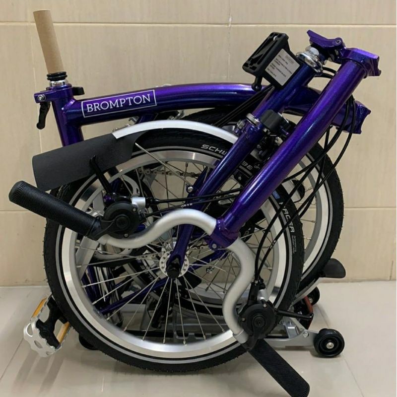 Sepeda Brompton M6R bukan M6L Purple Metallic Baru New Brompton Murah Brompton Bagus Brompton