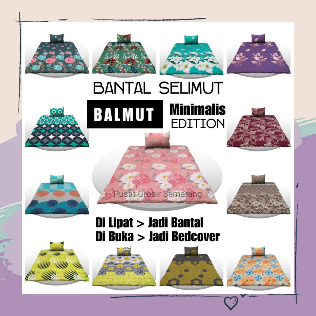 BALMUT LADY ROSE uk 160x220 cm MOTIF DEWASA ANAK Bantal Selimut Bedcover Selimut Travel Travel DIBUKA JADI BEDCOVER