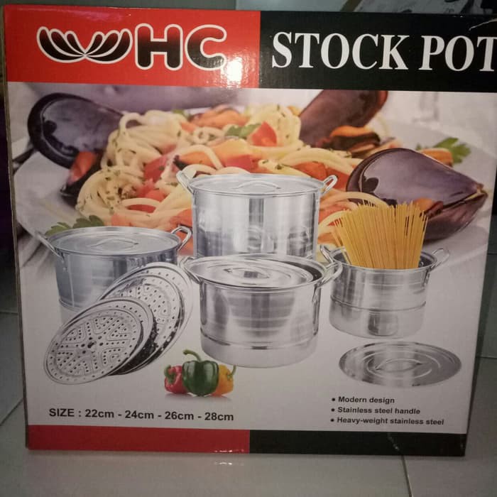 promo Stock Pot Steamer HC Stainlees Steel