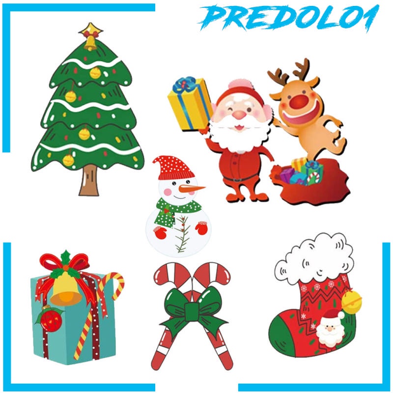 [PREDOLO1] Christmas Yard Signs Stakes Decorations Outdoor Garden Signs for Christmas