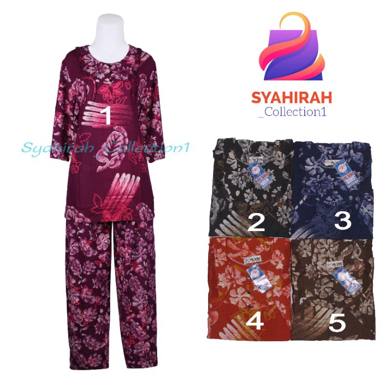 Baju Tidur Batik Alvin Cp Dewasa Tangan 3/4