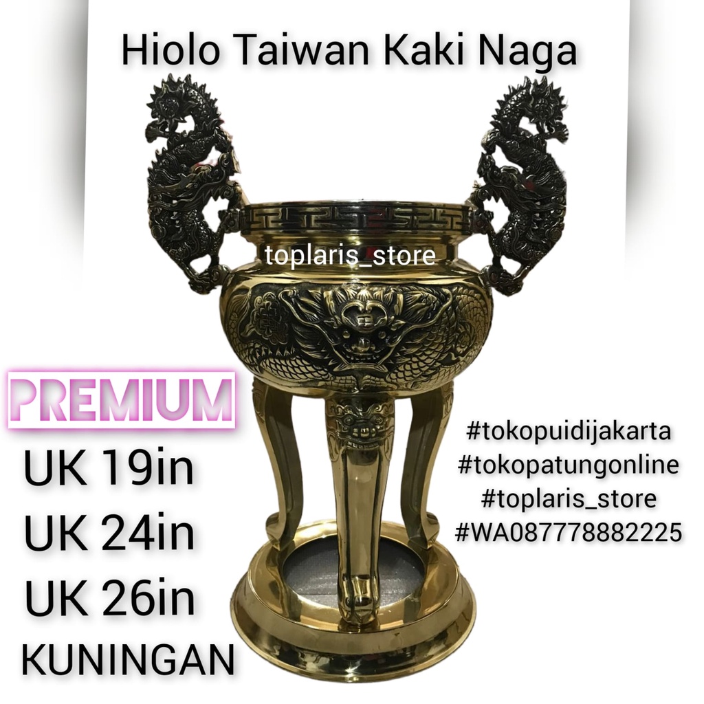 Hiolo Tempat Hio Kuningan Taiwan Premium New 022