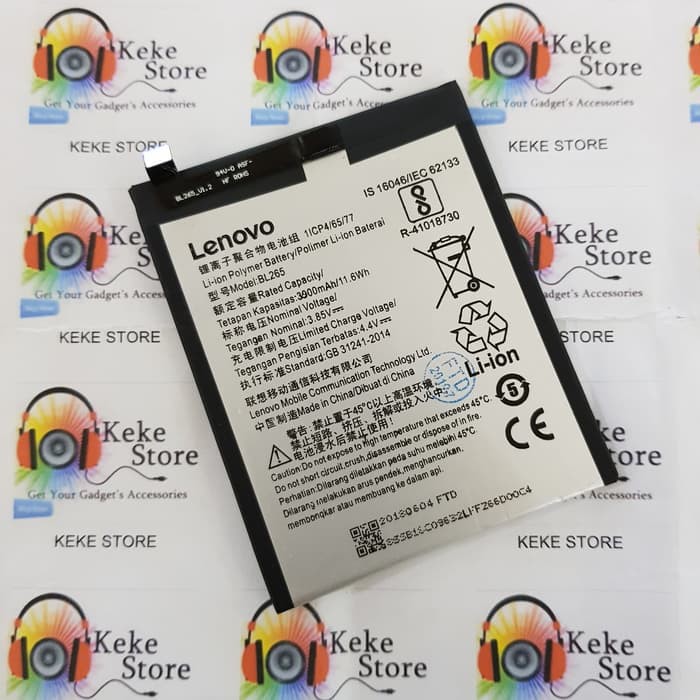 Motorola Moto M Baterai Lenovo BL265 Baterai Original 100%