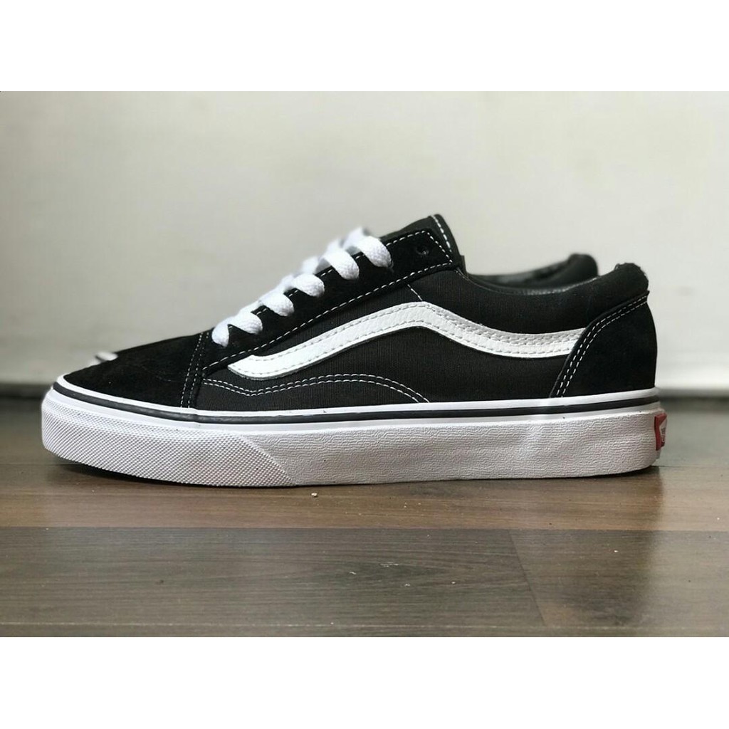 SEPATU VANS OLDSKOOL BLACK WHITE Size 37-43 GRADE ORI Made In China