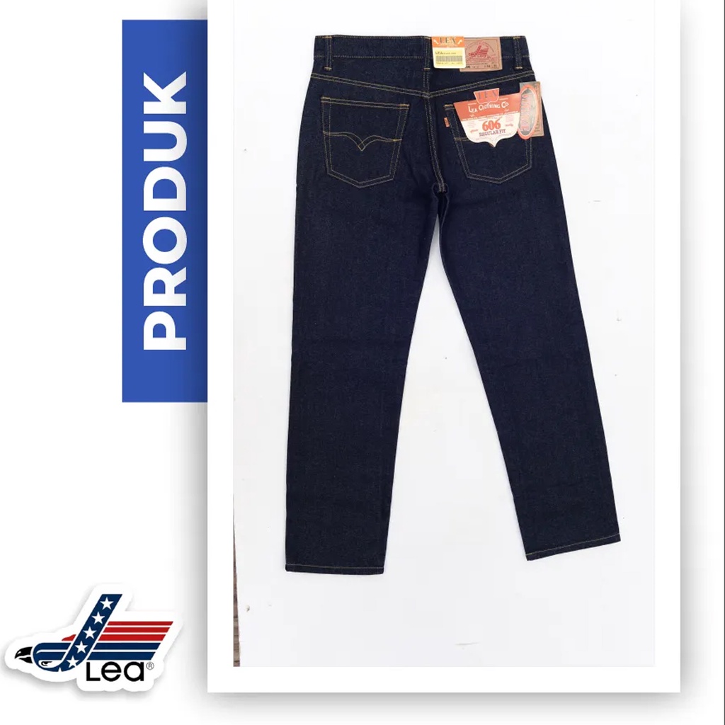 Lea 606 new Premium Celana Jeans Pria Standart Reguler Size 28-33  MODEL STANDART