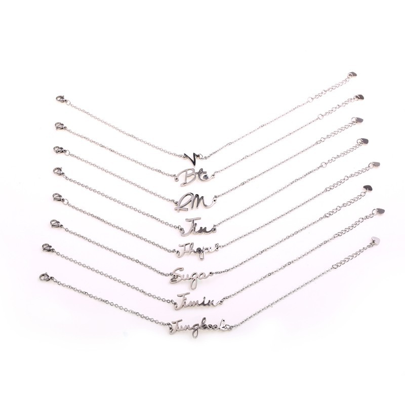 Gelang Rantai Kaki Kpop BTS untuk Aksesoris Perhiasan