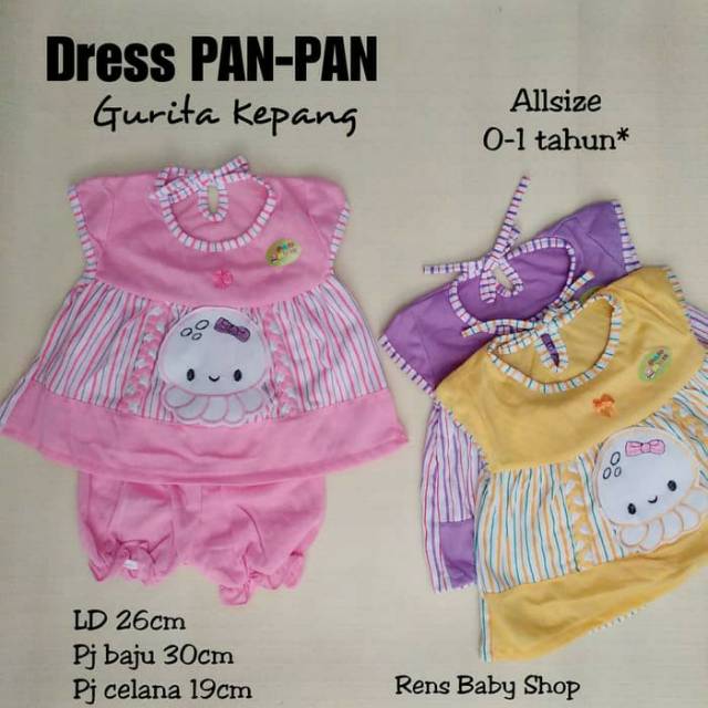 PAN-PAN SNI Dress baju celana harian anak bayi murah