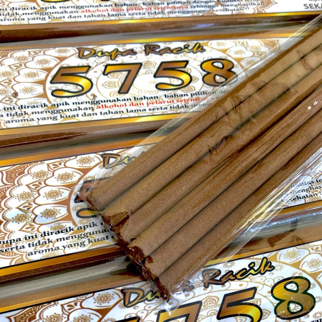 Dupa Hio Racik Jumbo 5 jam 5758 Aromatherapy isi 6 Stik 40 cm Abu Dingin