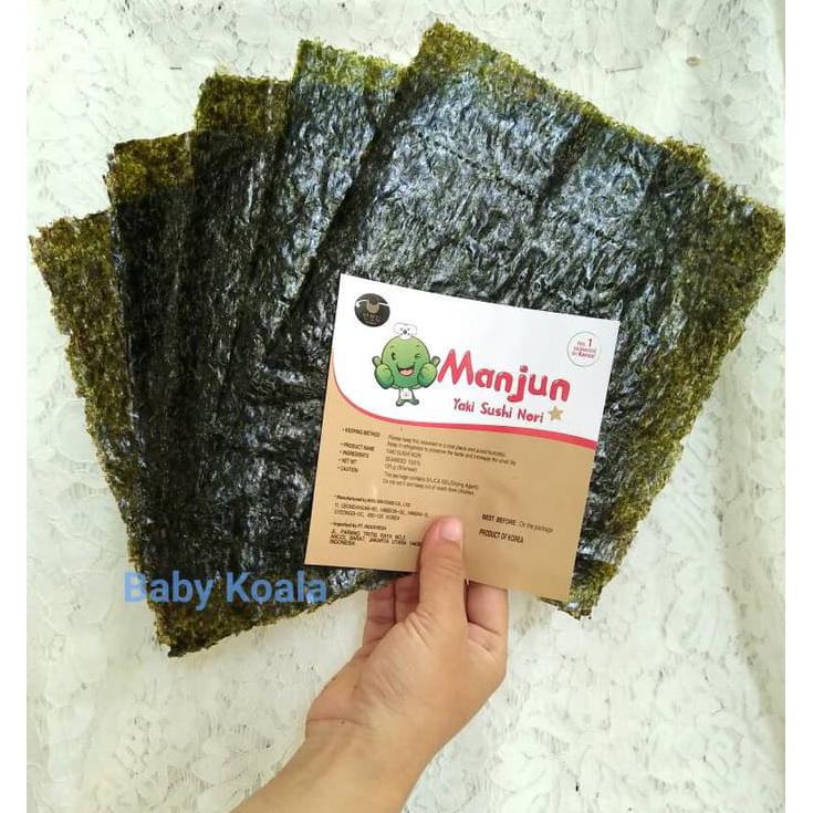 

DISKON! Korean Yaki Sushi Nori MANJUN SHARE SIZE 5 lembar