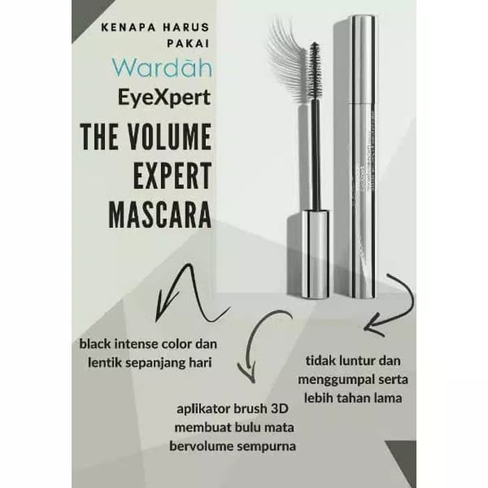 (TERBARU) WARDAH EYEXPERT THE VOLUME EXPERT MASCARA/MASKARA 7GR