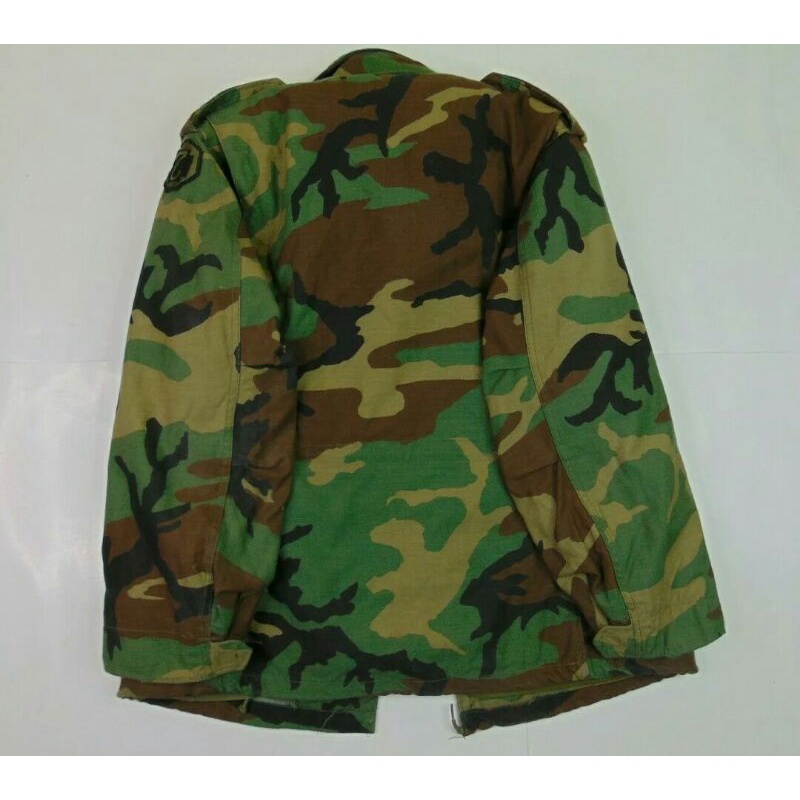 US Army M65 Field Jacket Woodland Camo size Small Short dan M65 Field Jacket Liner Small