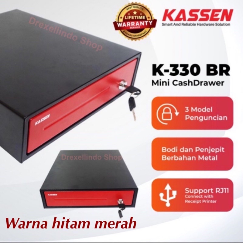 Cash drawer laci kasir KASSEN K330 K-330 BR