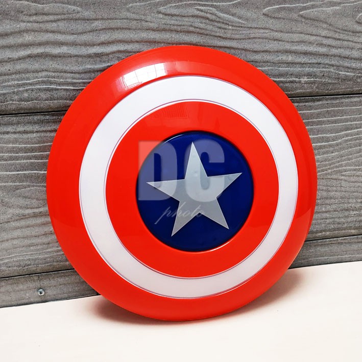 Tameng Captain America LED Mainan Perisai Marvels Superhero Musik &amp; Lampu