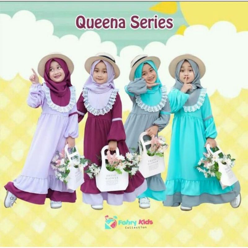 QUEENA SERIES  by fahry kids/ BAJUA ANAK PEREMPUAN/ GAMIS ANAK