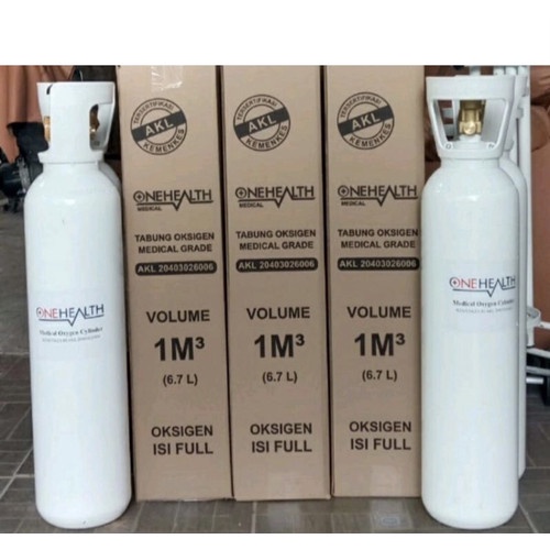 ONEHEALTH TABUNG OKSIGEN Medical Oxygen Cylinder 6.7L 1m³ Regulator Oksigen Onehealth KP905