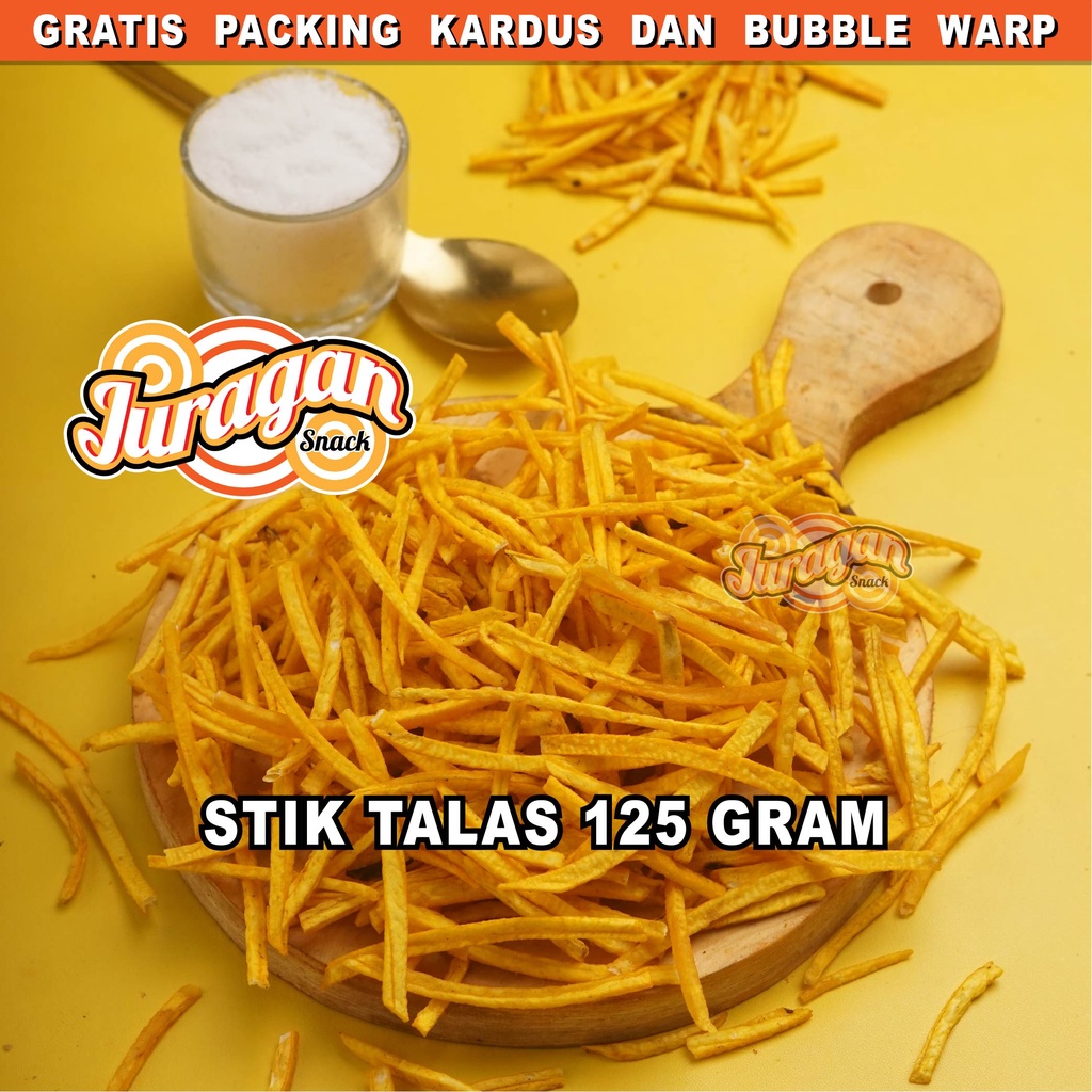 

STIK TALAS ASIN 125 gram snack kiloan makanan ringan jajanan cemilan camilan asin gurih murah