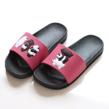 SANDAL SELOP KARET KARAKTER WE BEARS FAMILY PANDA BERUANG