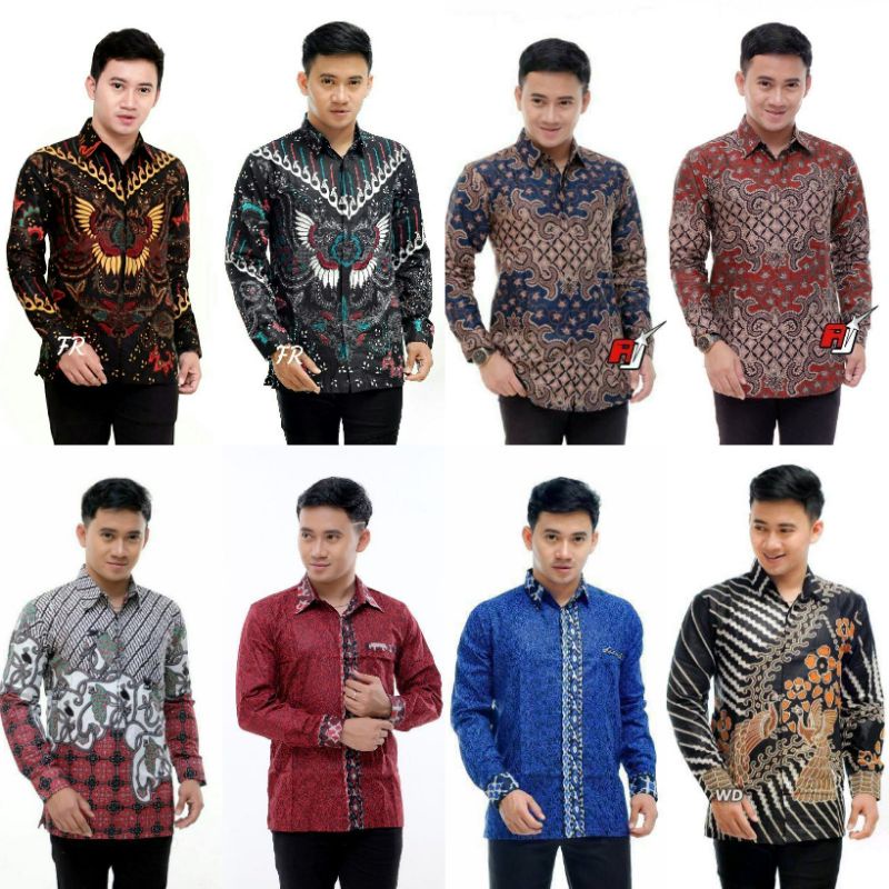 Kemeja Batik Pria Lengan Panjang | Batik Pria Lengan Panjang M L XL XXL | Batik Pria Murah