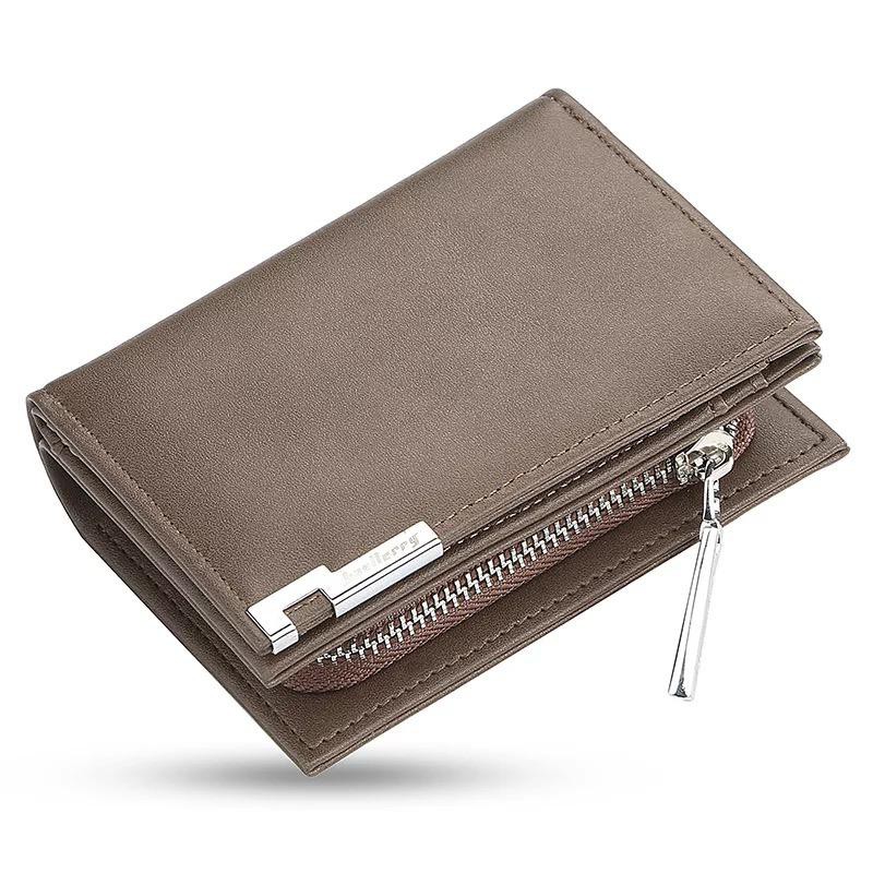 ❤️GTB❤️ BAELLERRY 1102 Dompet Pria Bahan Kulit PU Leather Premium D025-COKLAT MUDA