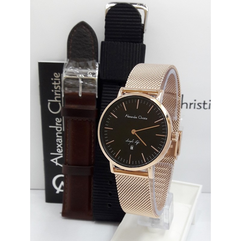 Jam Tangan Wanita Alexandre Christie AC 8566 LD FRGBL Original
