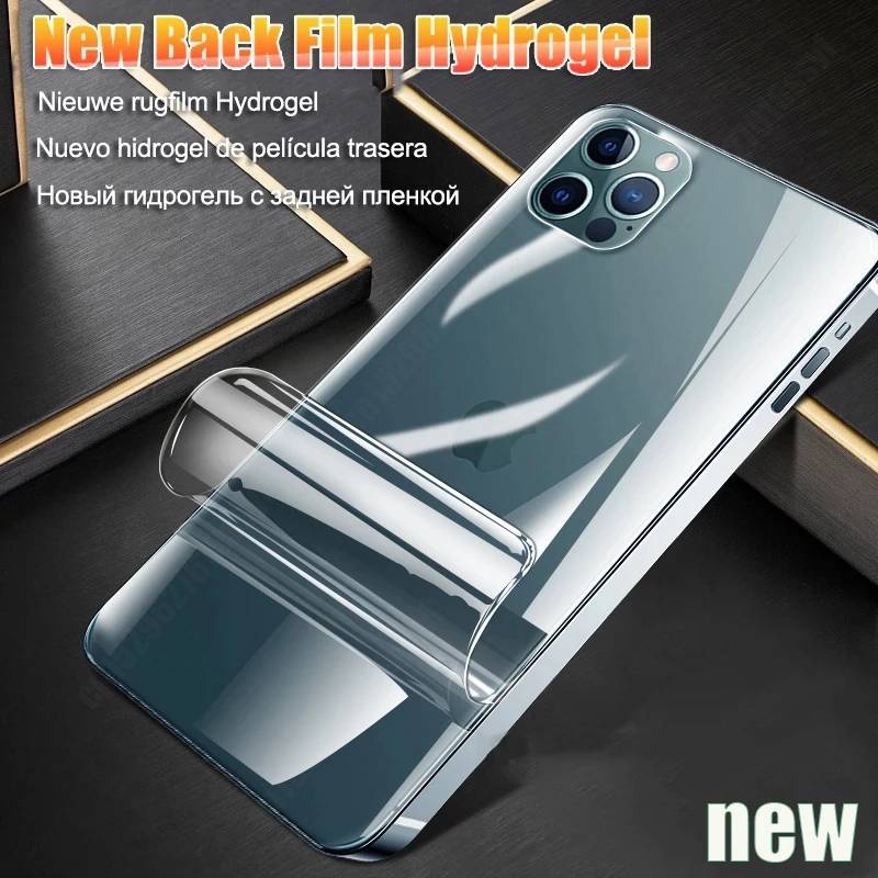 Film Pelindung Layar Hydrogel Untuk Iphone 11 12 Pro Max Mini 7 8 Plus X Xs Max Xr Se 2020