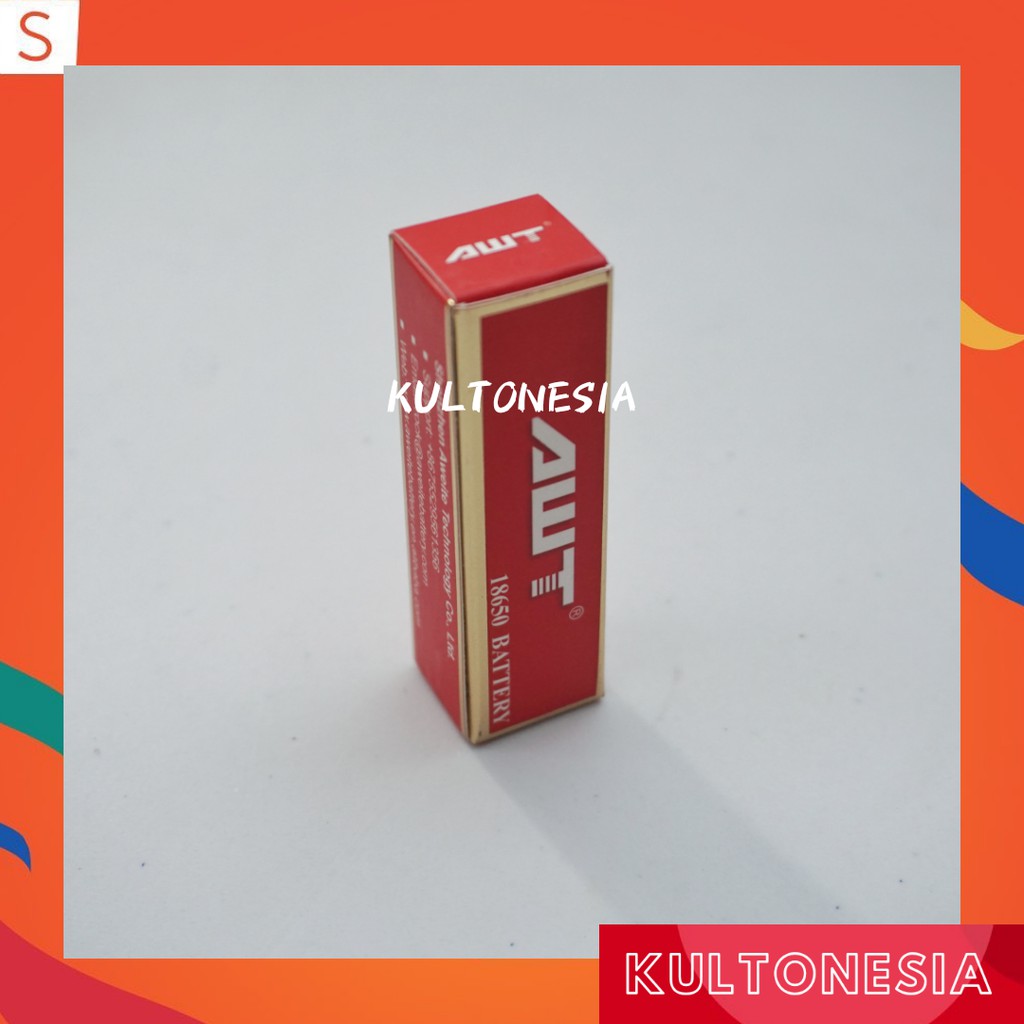 Baterai vape AWT 3000 mAH Baterai vapor 3.7V 3000MAH 40A