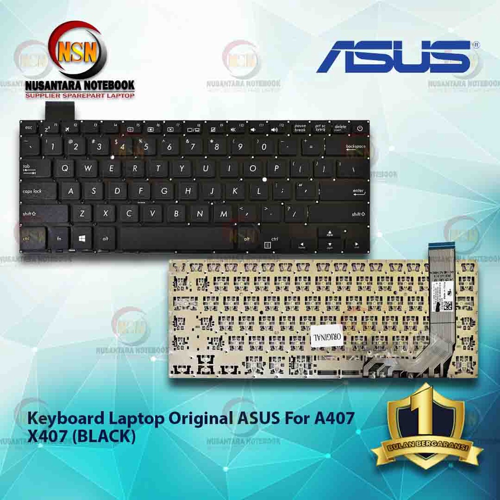 Keyboard Laptop Original ASUS For A407 X407 Series (BLACK)