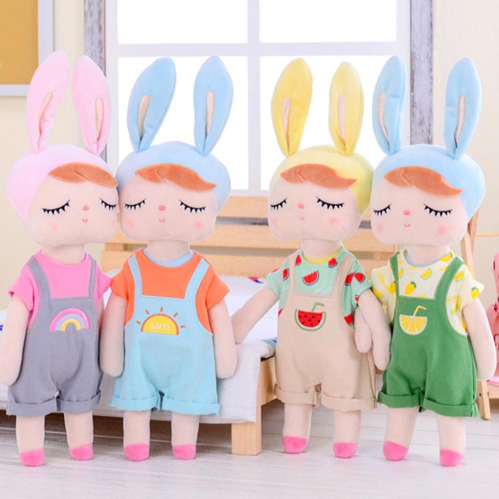 Timekey Metoo Dressing Boneka Kelinci Bahan Plush Untuk Anak Perempuan L6T2