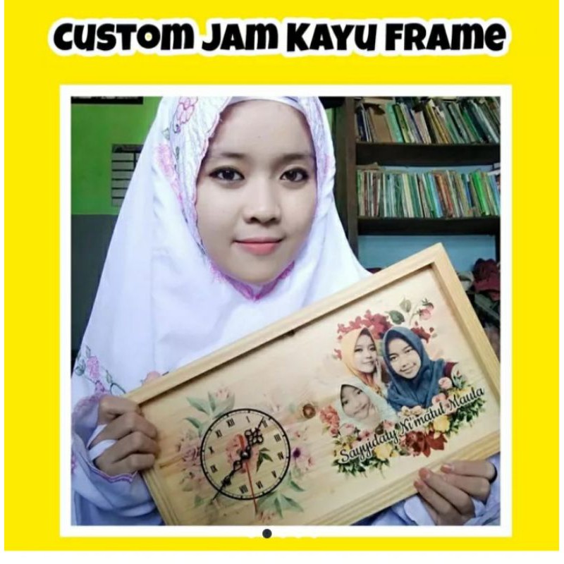 

CUSTOMJAMKAYU-UNIK(persegipanjang/kado,koleksi hadiah)