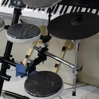 Cymbal Drum Electric Elektrik Roland Cy 5 Cy5 Lengkap Bracket Stand
