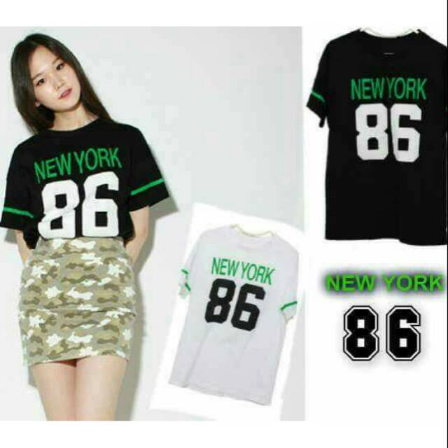 Baju Atasan Kaos 86 Newyork / Spandek kaos Remaja Dewasa