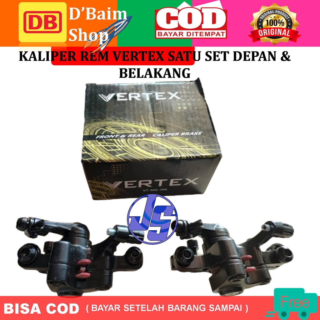 Caliper Rem Discbrake Cakram Kaliper Disc Brake Sepeda Vertex MD-206 Rem Sepeda Vertex