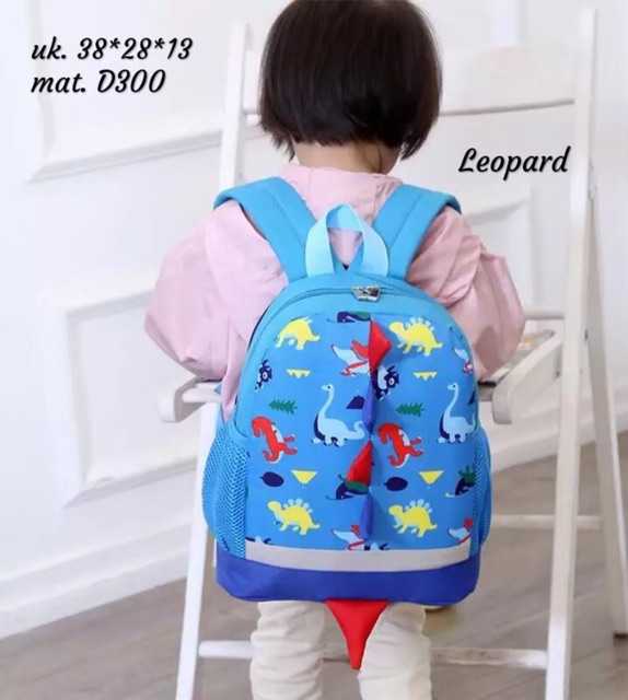 New Backpack For Kids DYNOSAUR /tas ransel motif hewan purba /tas anak playground