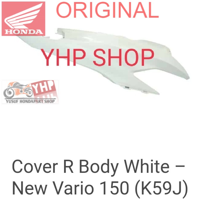 Cover Body putih PFW kanan Vario 150 eSP K59J ORI 83500-K59-A70ZP