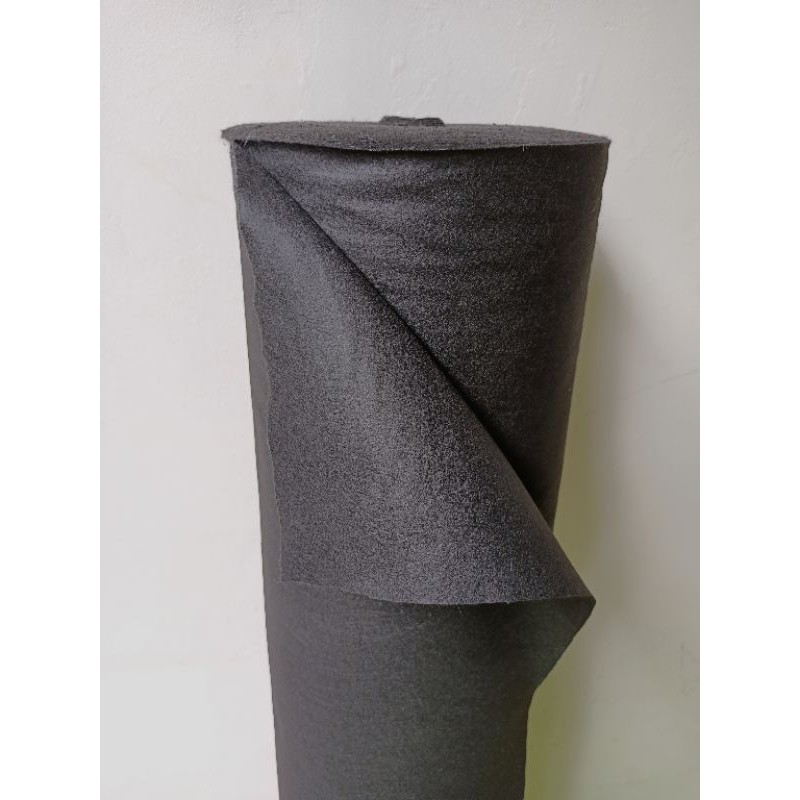 Kain flanel warna hitam per Meter