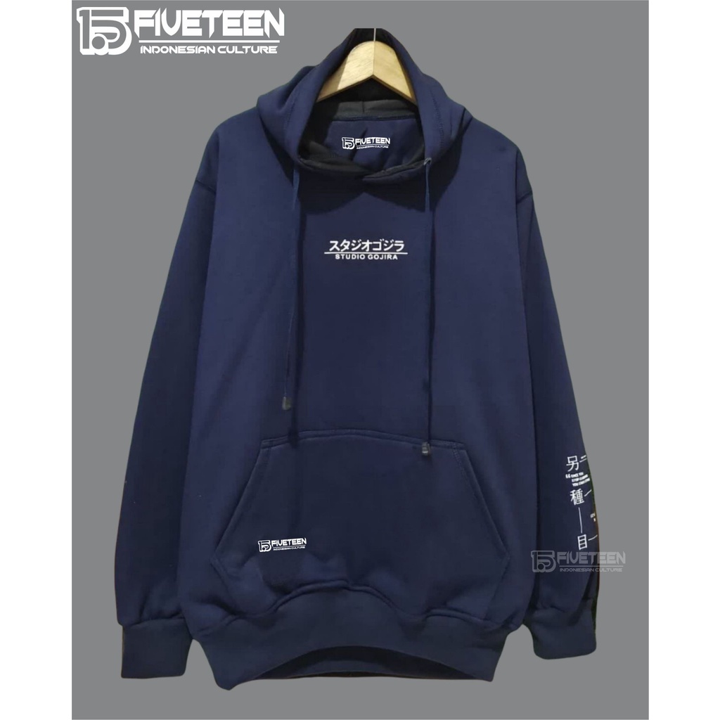 sweter pria distro bandung 15fifteen warna navy studio gojira hudie dewasa pria murah cod zipper bahan sweater buat sekolah anak remaja hoodie terbaru 2021 cowok suwiter bahan tebal halus hoodie fifteen sweater fifften