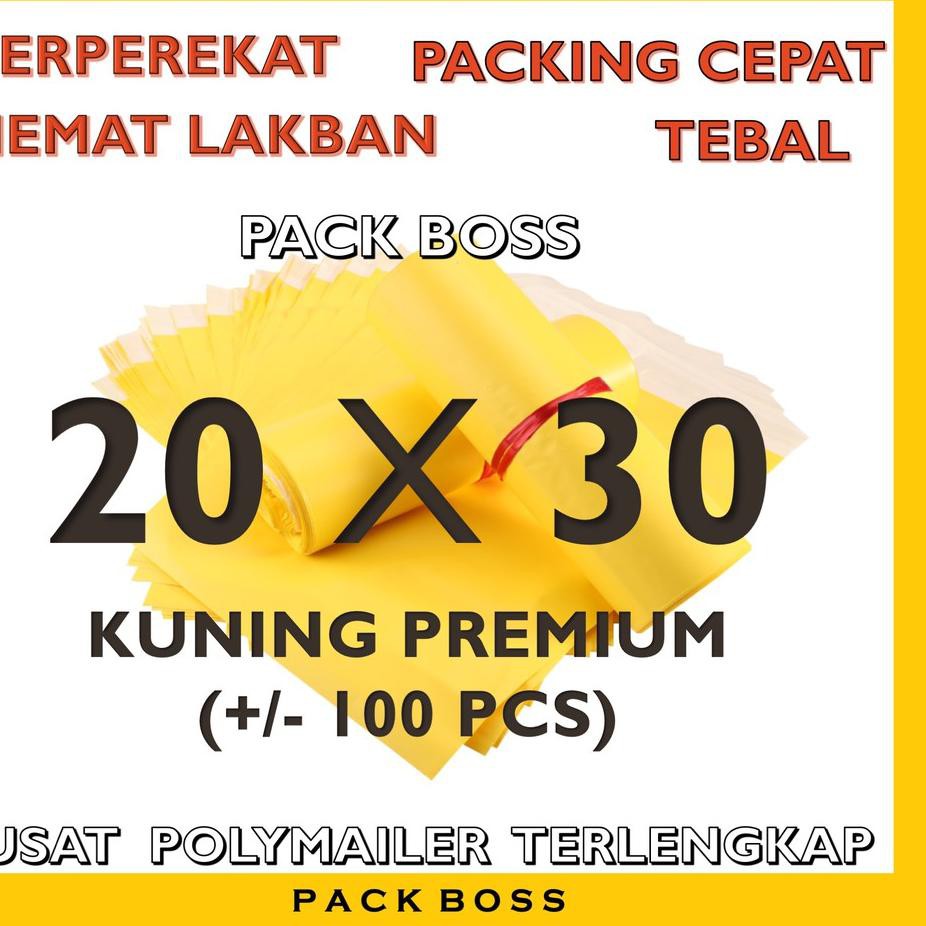 

HT4❀ POLYMAILER TEBAL & PREMIUM ISI 100 WARNA KUNING PREMIUM 20 X 30 PLASTIK PACKING JNE ONLINE SH