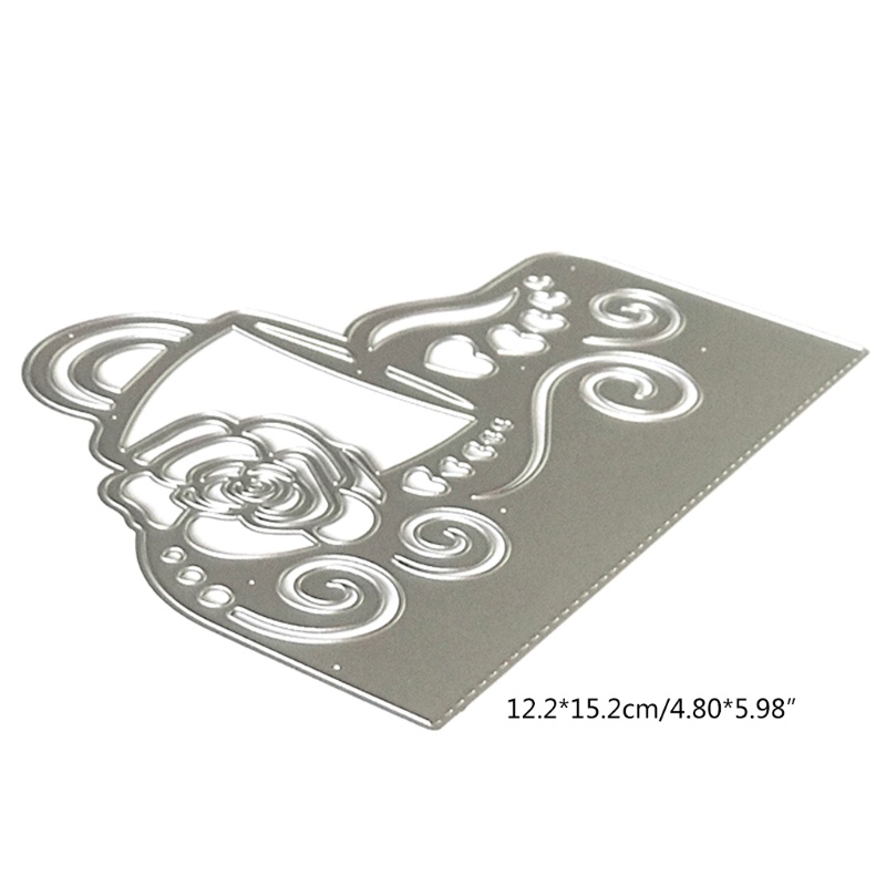 Zzz Cetakan Stensil Cutting Dies Motif Cangkir Kopi Natal Bahan Metal Untuk Scrapbook / Craft DIY