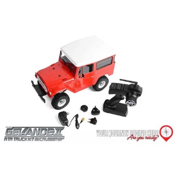 RC4WD GELANDE II RTR TRUCK W/ CRUISER BODY SET (RED)